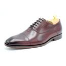 Thistle Paolo Vandini Wine Leather Oxford Shoes 